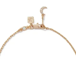 Crescent Moon Cable Chain Choker