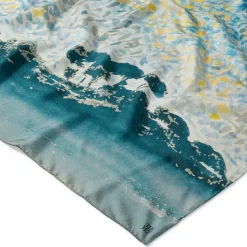 Cross Landscape With Stars Square Silk Scarf