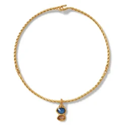 Cypriot Twist Collar Necklace And Triple-Drop Earrings Set