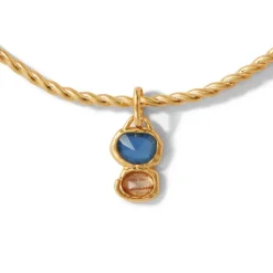 Cypriot Twist Collar Necklace And Triple-Drop Earrings Set