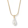 Cypriot Twist Pearl Pendant Necklace