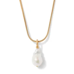 Cypriot Twist Pearl Pendant Necklace
