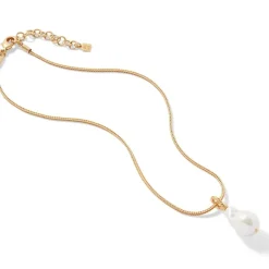Cypriot Twist Pearl Pendant Necklace
