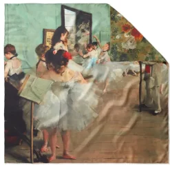 Degas Impressions Double-Sided Square Silk Scarf