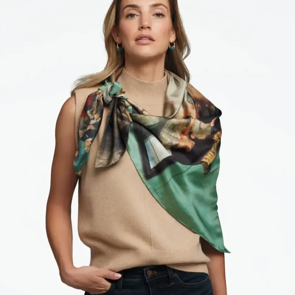 Degas Impressions Double-Sided Square Silk Scarf