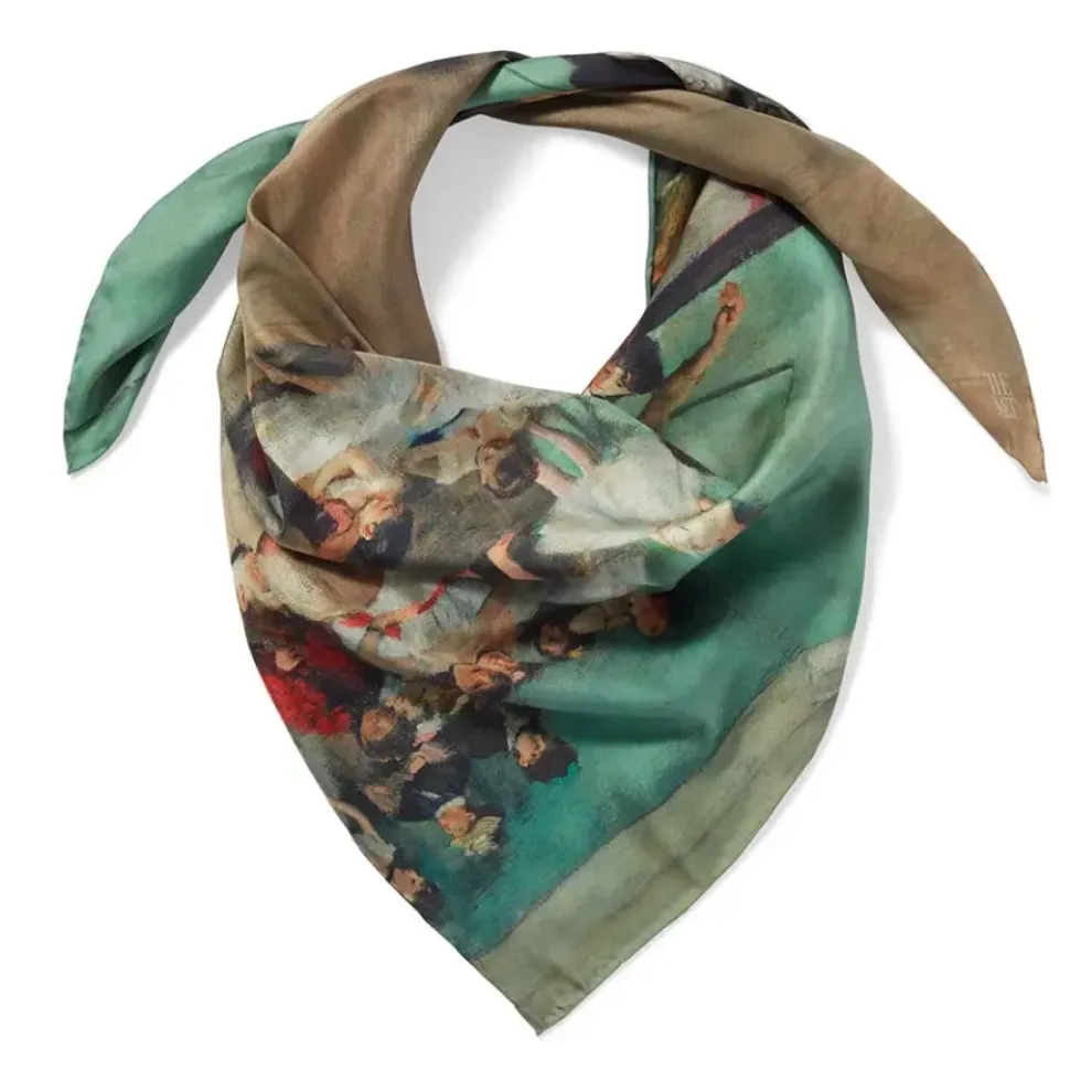Degas Impressions Double-Sided Square Silk Scarf