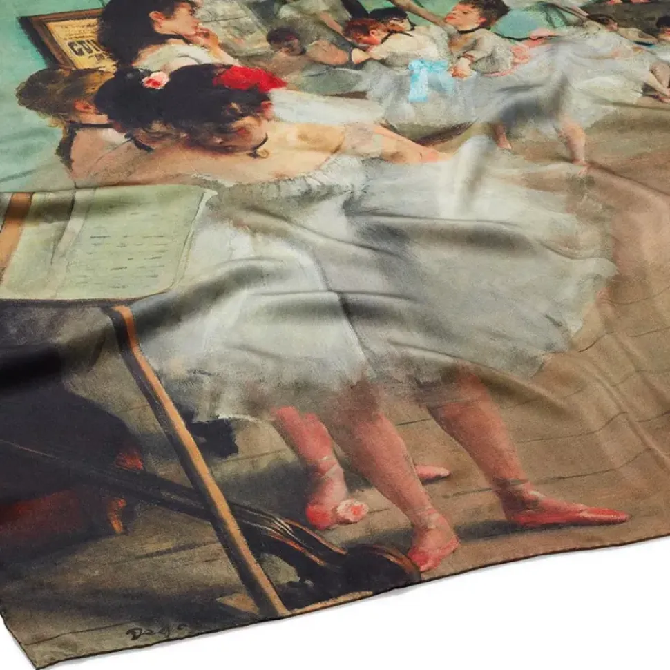 Degas Impressions Double-Sided Square Silk Scarf