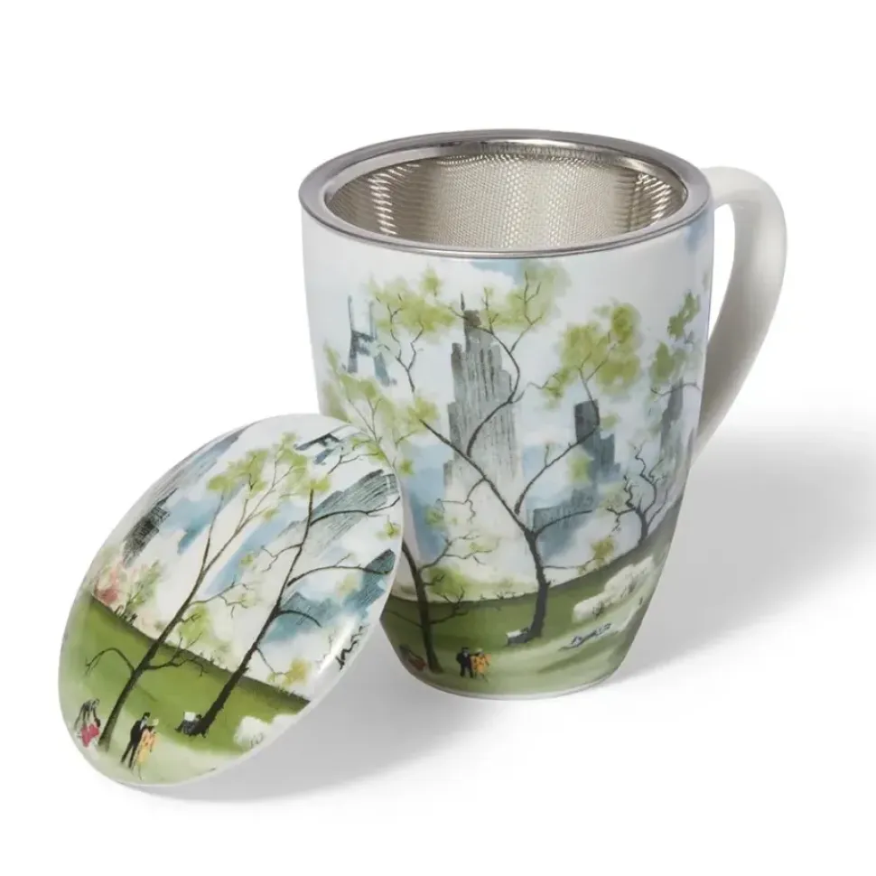 Dehn Spring In Central Park Covered Mug With Tea Infuser