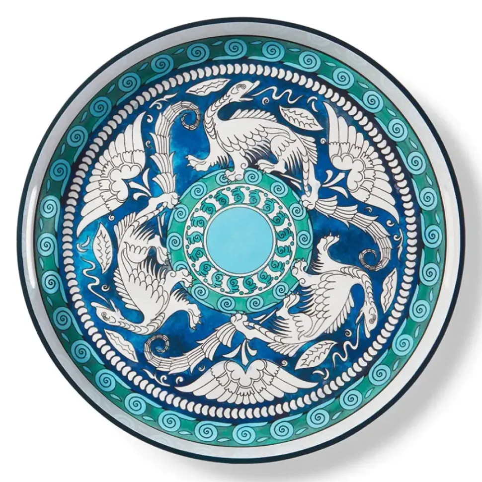 De Morgan Stylized Dragons Lacquer Tray