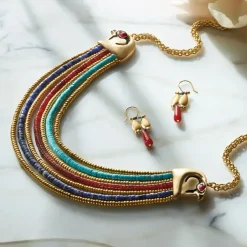 Egyptian Fringe Drop Earrings