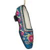 Embroidered Slipper Shoe Ornament