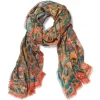 Flora And Fauna Oversize Cashmere-Blend Shawl