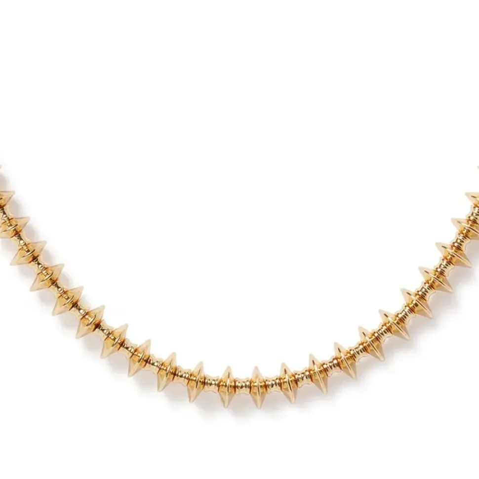 Golden Disc Necklace And Huggie Earrings Set