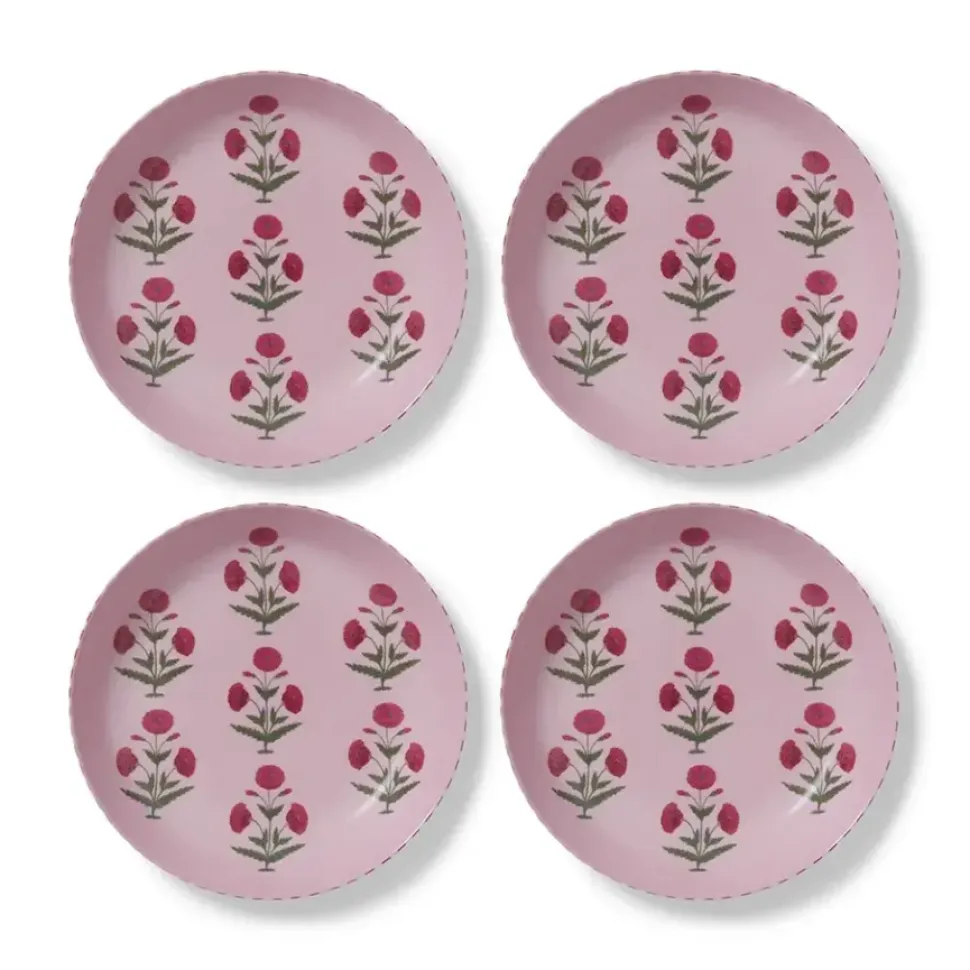 Good Earth Blooming Poppies Pasta Plate Set