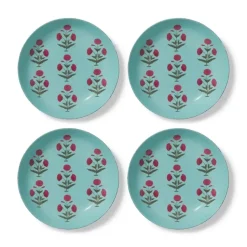 Good Earth Blooming Poppies Pasta Plate Set