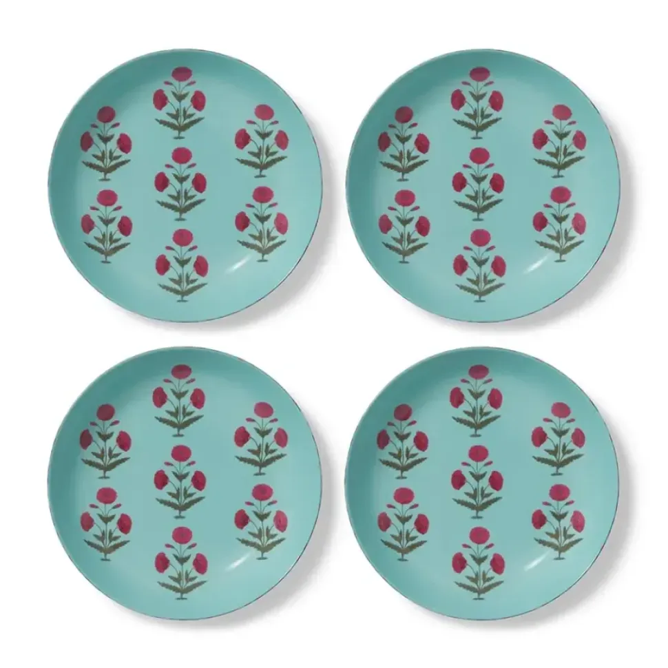 Good Earth Blooming Poppies Pasta Plate Set