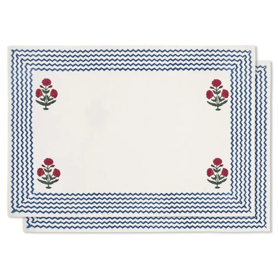 Good Earth Blooming Poppies Placemat Set