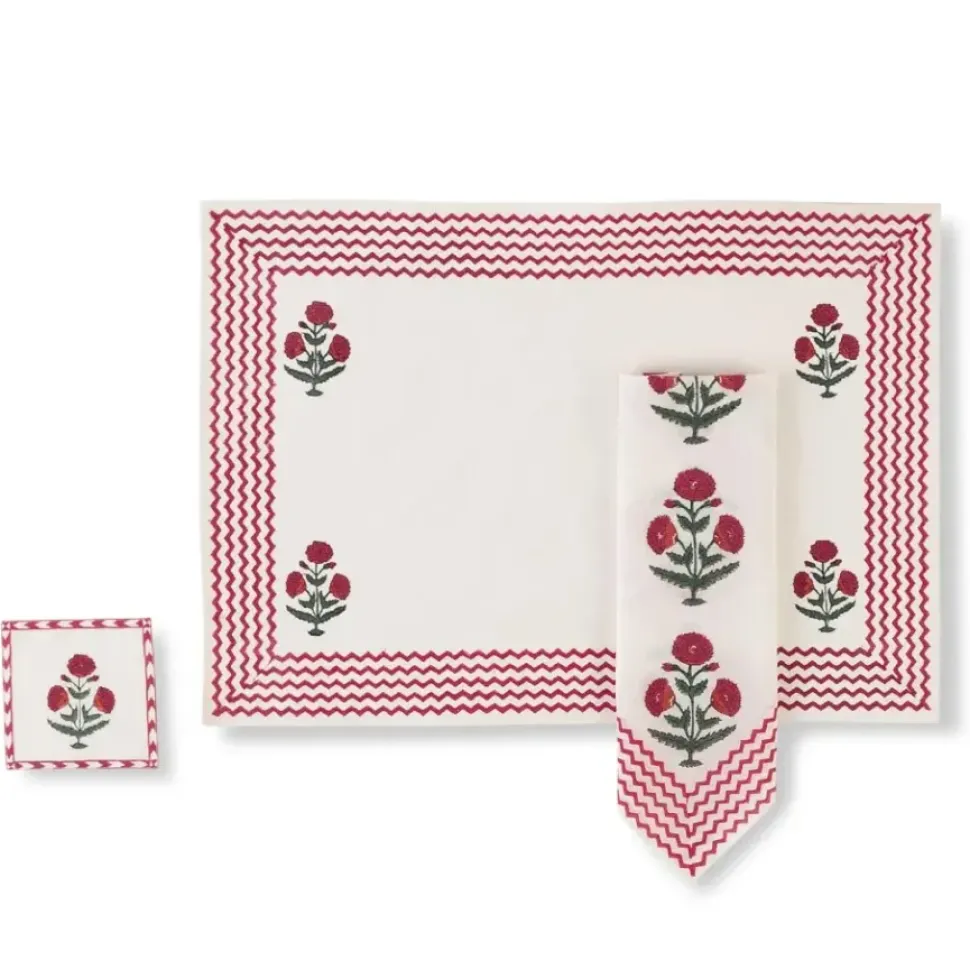 Good Earth Blooming Poppies Placemat Set