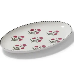 Good Earth Blooming Poppies Serving Dish