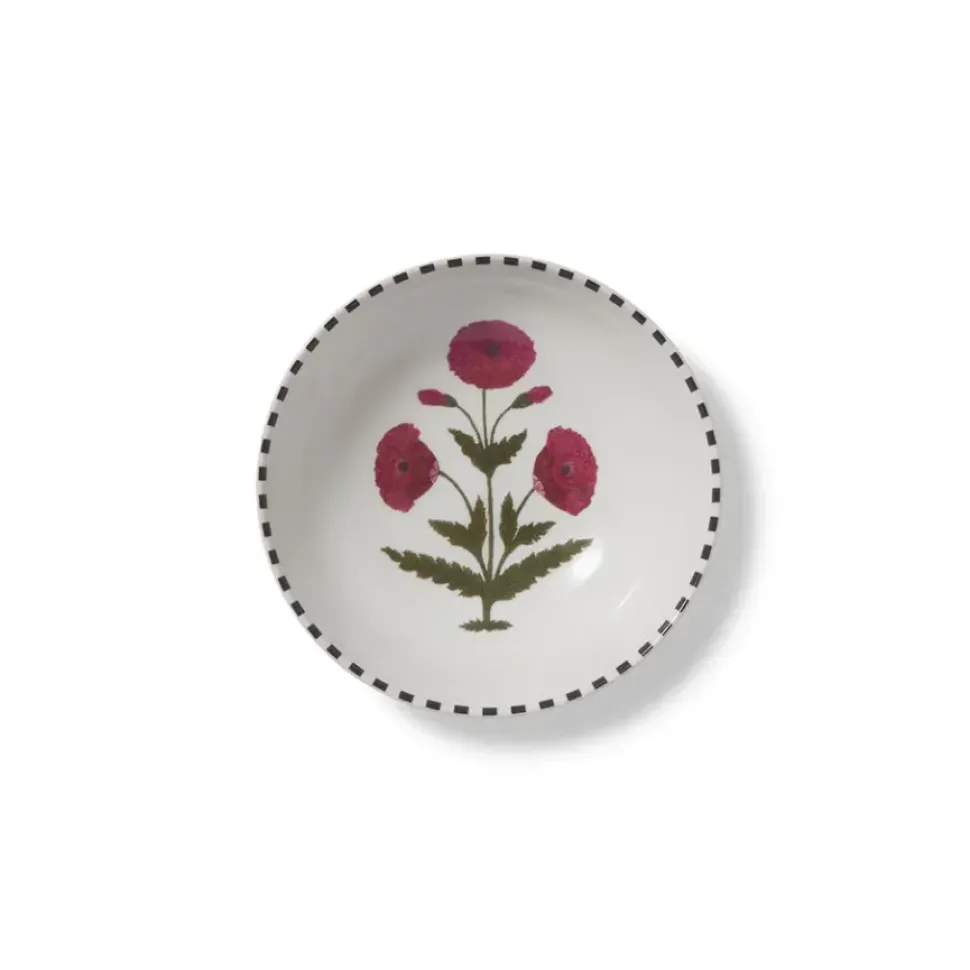 Good Earth Blooming Poppies Small Bowl Set