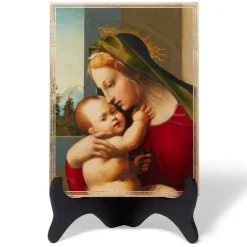 Granacci Madonna And Child Plaque With Easel