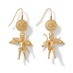 Greek Eros Drop Earrings