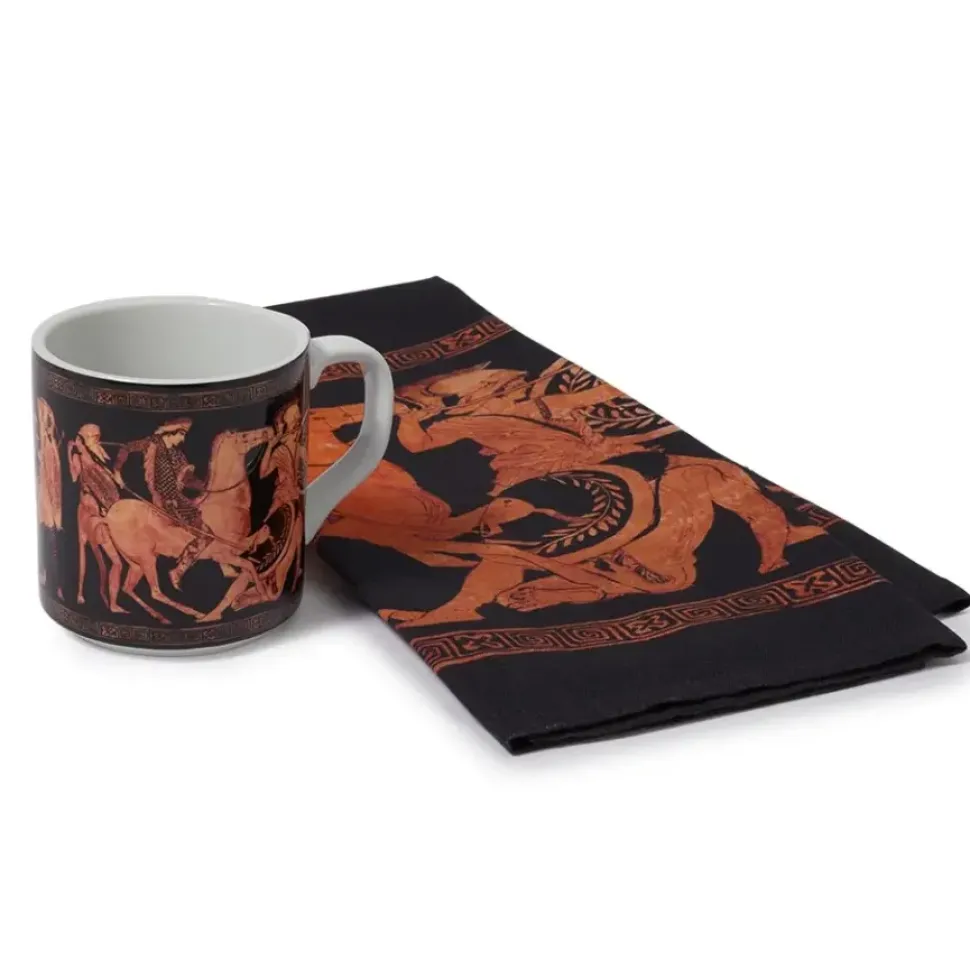 Greek Vase Mug And Tea Towel Set
