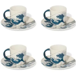 Hokusai Great Wave Espresso Cup And Saucer