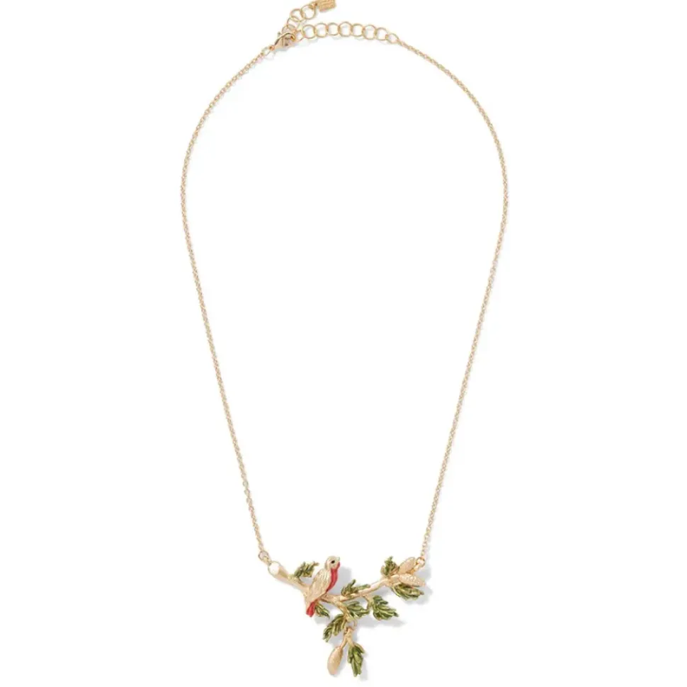 Holiday Birds Necklace