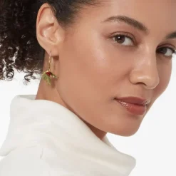 Holly Berry Jade Drop Earrings