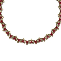 Holly Berry Jade Statement Necklace