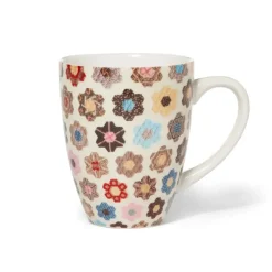 Honeycomb Quilt Covered Mug With Tea Infuser
