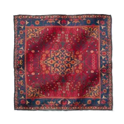 Iranian Vase Carpet Silk Pocket Square