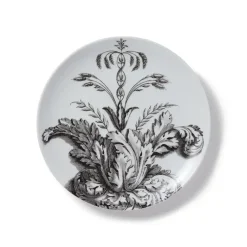 Italian Etched Leaves Side Plate Set
