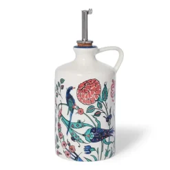 Iznik Garden Oil Cruet And Dipping Bowl Set