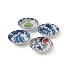 Iznik Garden Oil Cruet And Dipping Bowl Set
