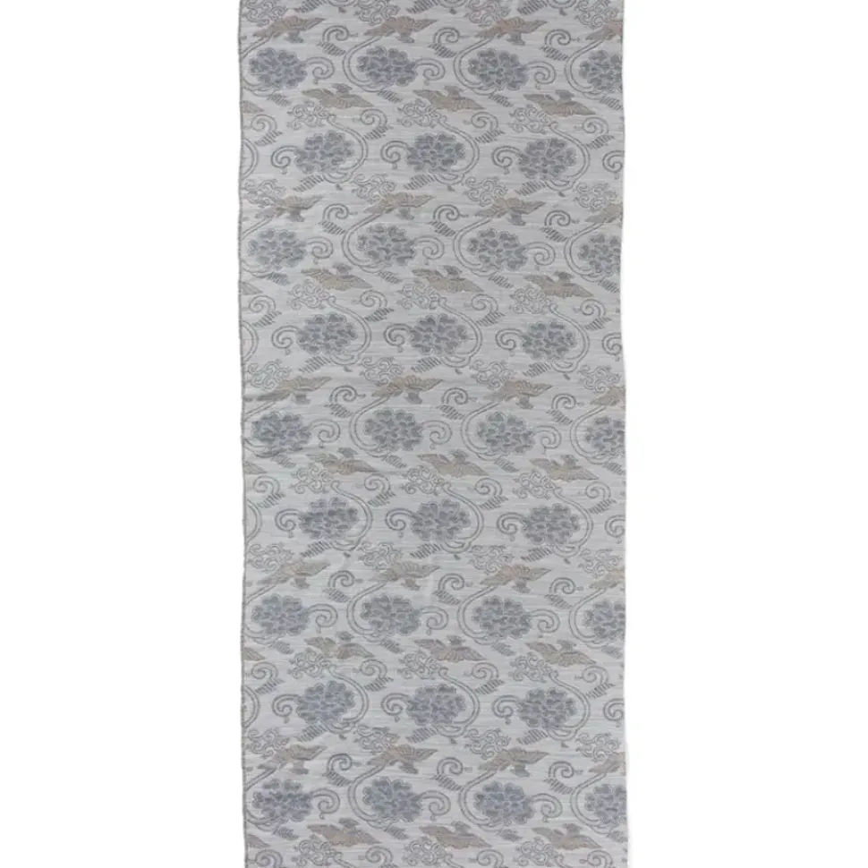 Japanese Birds And Flowers Oversize Jacquard Shawl