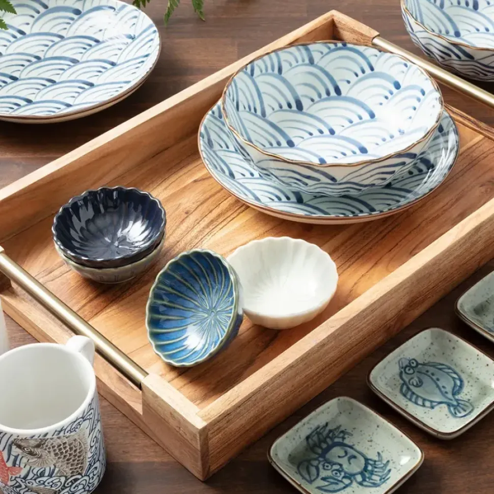 Kiku Sauce Dish Set