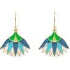 Lotus Blossom Drop Earrings