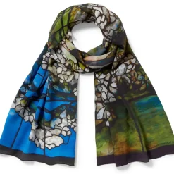 Louis C. Tiffany Dogwood Oblong Silk Scarf