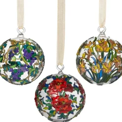 Louis C. Tiffany Flora Cloisonne Ornament Set