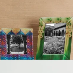 Louis C. Tiffany Gladioli Rectangular Glass Frame
