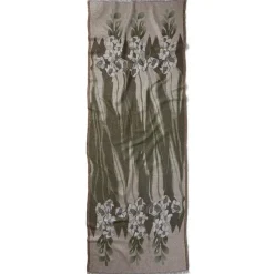 Louis C. Tiffany Gladioli Wool-Blend Shawl