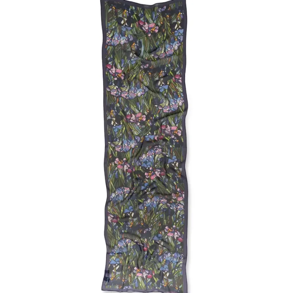 Louis C. Tiffany Irises Oblong Silk Scarf