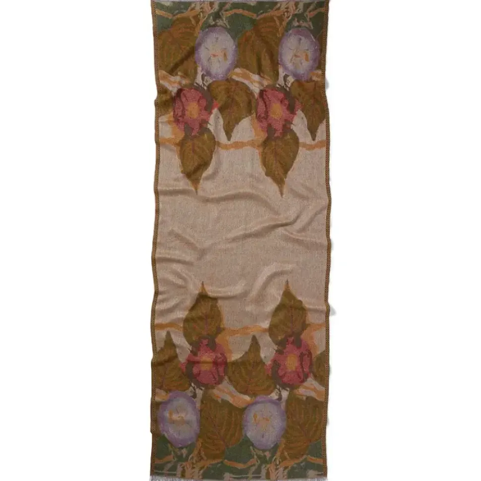 Louis C. Tiffany Morning Glories Wool-Blend Shawl
