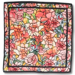 Louis C. Tiffany Peonies Silk Neckerchief