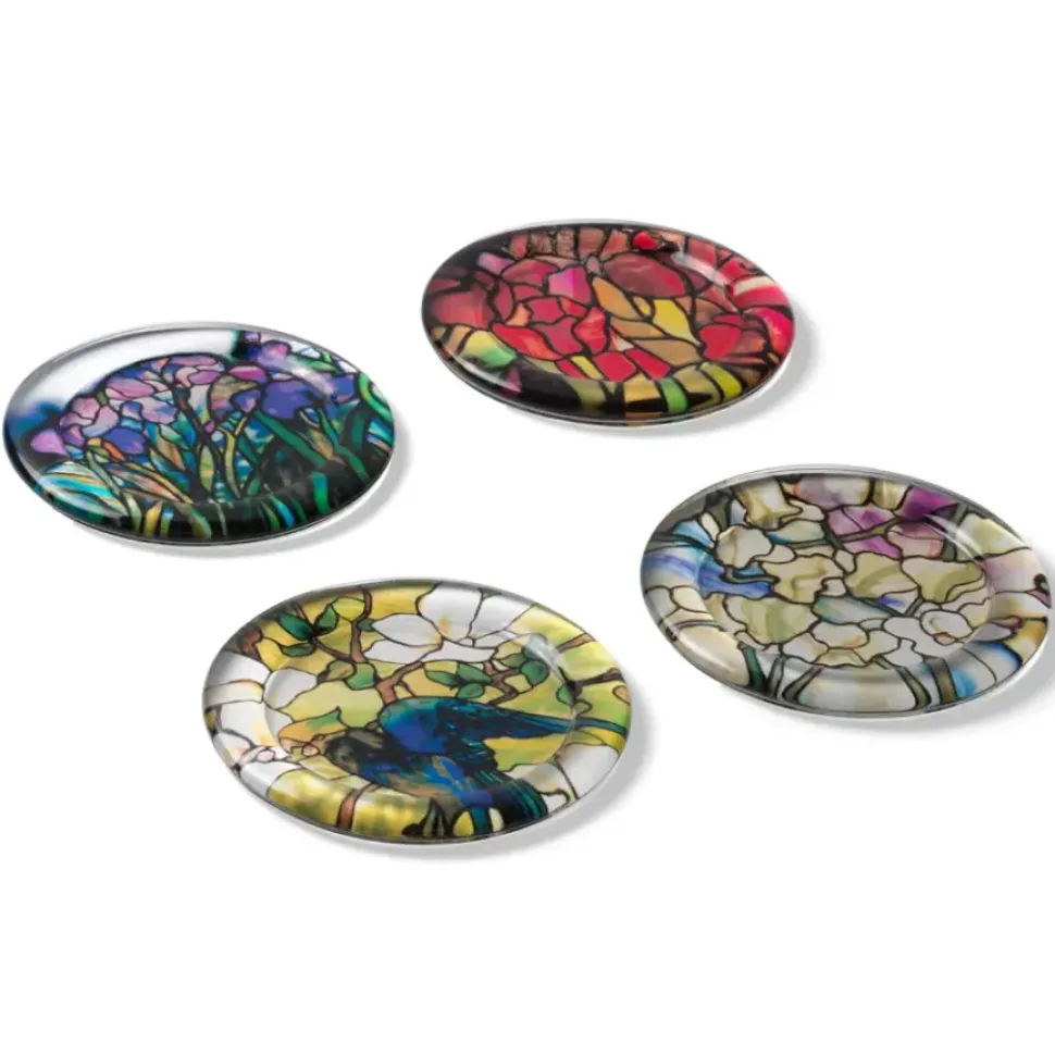 Louis C. Tiffany Stained-Glass Coasters