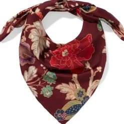 Lyon Floral Square Silk Scarf