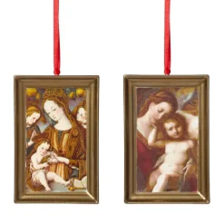 Madonna And Child Porcelain Ornament Set
