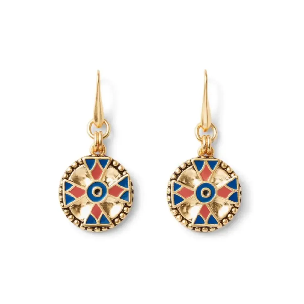 Medieval Byzantine Statement Necklace And Drop Earrings Set